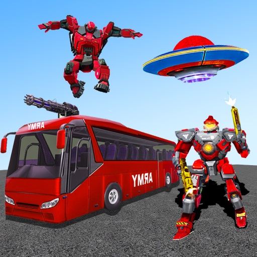 Robot Car Game – Transforming Army Bus Robot games icon