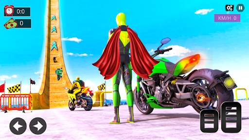 Super Hero Bike Mega Ramp 2021 _ Racing Simulator screenshot 1