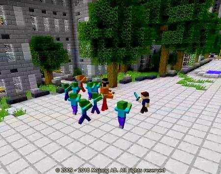 Zombie Apocalypse Minecraft Game screenshot 1