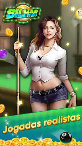 Bilhar - Bilhar bola 8 - Bilhar com jogo de cartas screenshot 1