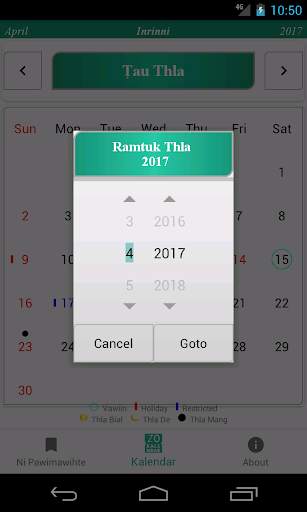 Zo Kalendar screenshot 3