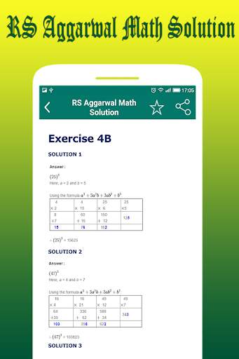 RS Aggarwal Class 8 Math Solution offline screenshot 7