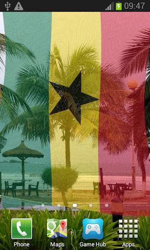 Ghana Flag Live Wallpaper screenshot 7