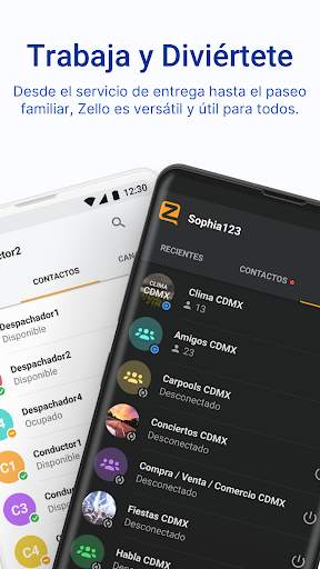 Zello Walkie Talkie screenshot 2