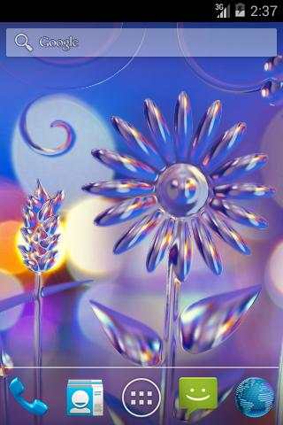 Glass Flowers Live Wallpaper screenshot 3