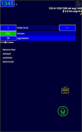 Voice Calorie Counter (old version ) screenshot 8