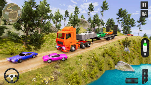 Offroad Airplane Pilot Cargo Truck:Car Transporter screenshot 2
