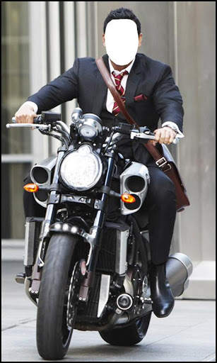 Men With Bike Photo Maker New screenshot 1