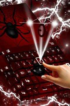 Black Widow Keyboard Theme скриншот 2
