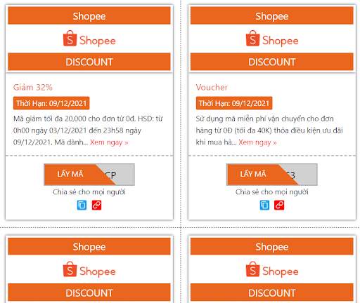 Voucher Shopee screenshot 1