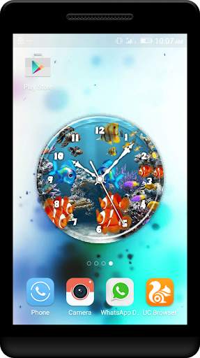 Aquarium Clock Live Wallpaper screenshot 2