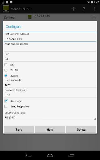 Mocha TN3270 Lite screenshot 9