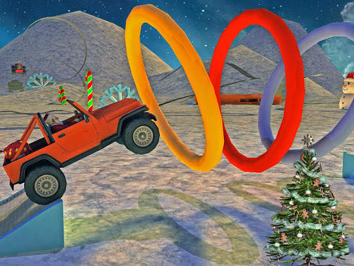 Extreme x-mas car stunt racing screenshot 10