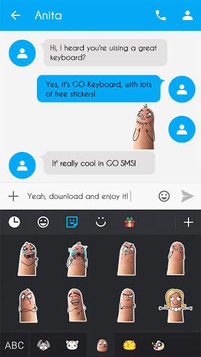 Keyboard Sticker Silly Finger screenshot 3