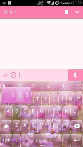 Keyboard Theme Glass Garden screenshot 5