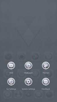 55° Grey GO Launcher Theme screenshot 5