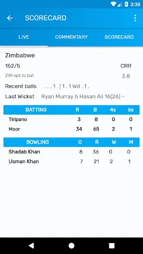 CricOne - Fast Live Cricket Score,Commentary,Tips screenshot 3
