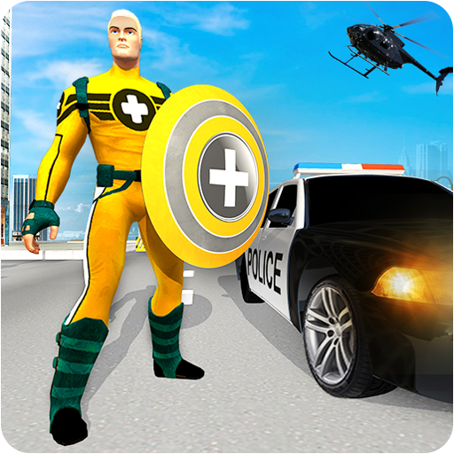 Super Captain Hero Flying Robot Rescue Mission icon