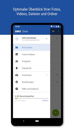 GMX Cloud screenshot 3