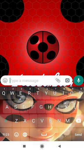 Ladybug Keyboard Theme Wallpaper HD screenshot 3