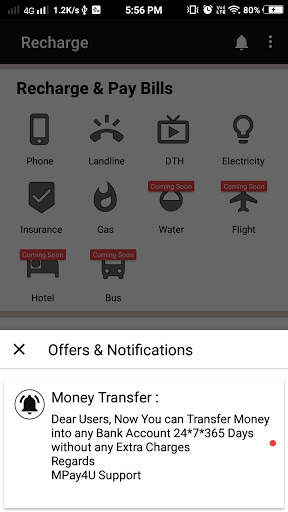 MPay4U-Mobile Recharge , DTH , Money Transfer screenshot 5