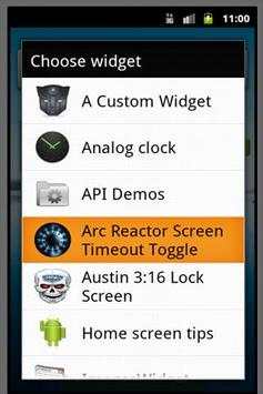 Arc Reactor Screen Timeout screenshot 1