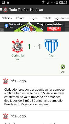 TudoTimão Notícias Corinthians screenshot 2