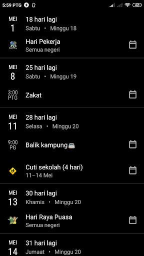 Kalendar Malaysia - Pengingat memo & cuti screenshot 5