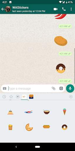 Food Stickers For WhatsApp - WAStickerApps screenshot 6