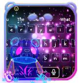 Neon Panda Bear Keyboard 10001003