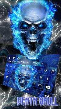 Flaming Skull Keyboard Theme screenshot 1