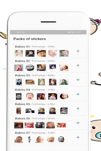 Cute Babies Stickers for Whatsapp screenshot 1