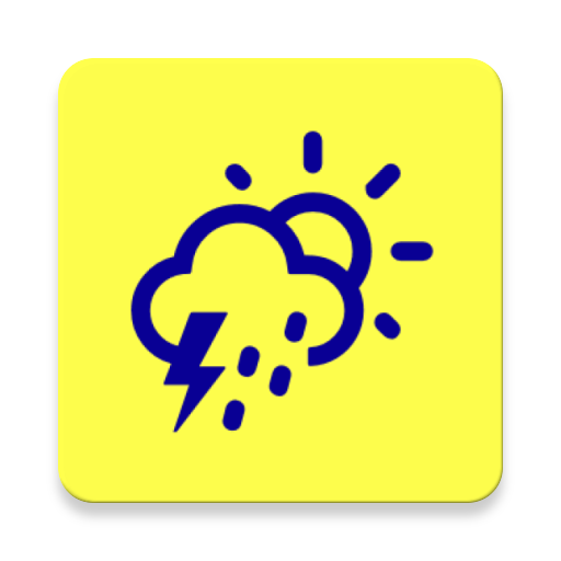 Weather forecast and real time local weather icon