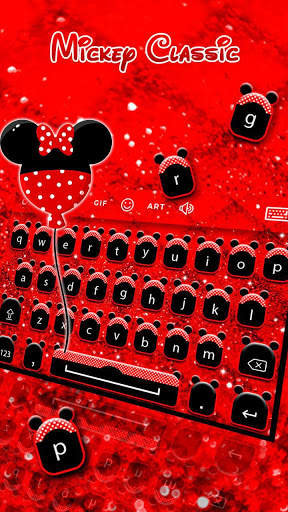 Cute Mickey Classic - Keyboard Theme screenshot 1