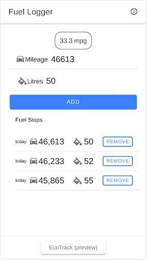 EcoTrack screenshot 1