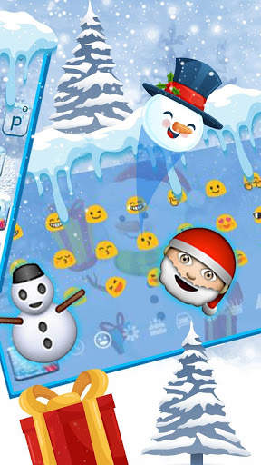Christmas Iceman Keyboard Theme screenshot 3