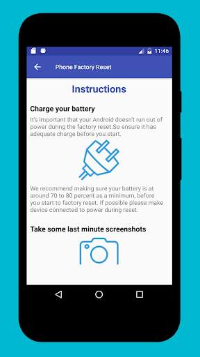 Phone Factory Reset screenshot 2
