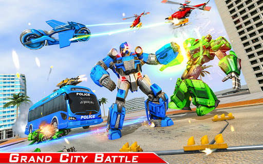 Bus Robot Transforming Game - Gorilla Robot Game screenshot 2