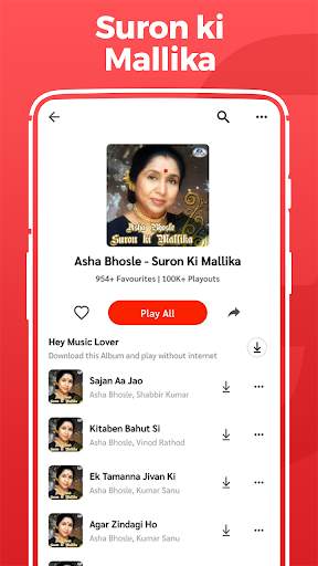 Asha Bhosle Song, Hit Song, आशा भोसले के गाने App screenshot 4