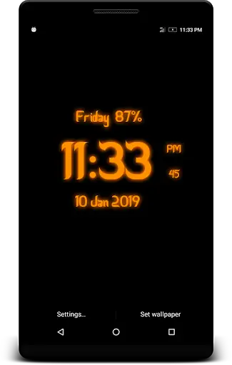 Arabic Digital Clock Live Wallpaper 5 تصوير الشاشة