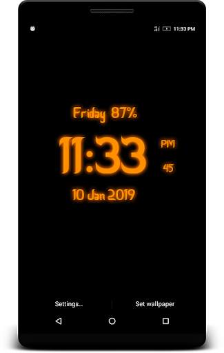Arabic Digital Clock Live Wallpaper screenshot 5