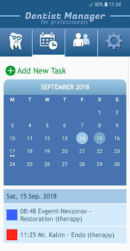 Dentist Manager: patient organiser software screenshot 2