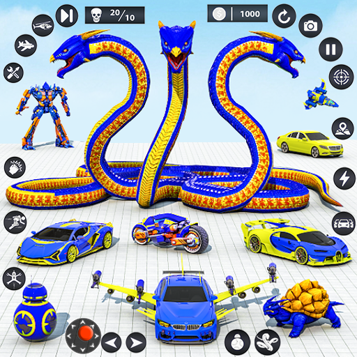 Snake Car Robot Transformation icon