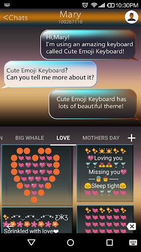 Twi Light Emoji Keyboard Theme screenshot 4