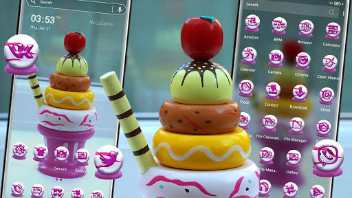Multicolor Ice Cream Launcher screenshot 1