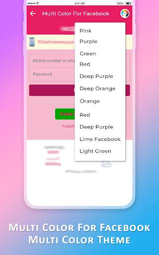 Multi Color For Facebook - Multi Color Theme screenshot 2