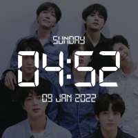 BTS Digital Clock Wallpapers