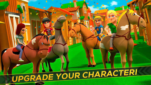 Cartoon Horse Riding: Run Race screenshot 8