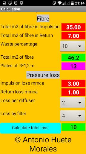 Calculation of Air Ducts screenshot 5