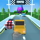 Racing Car Cartoon 3D logo
